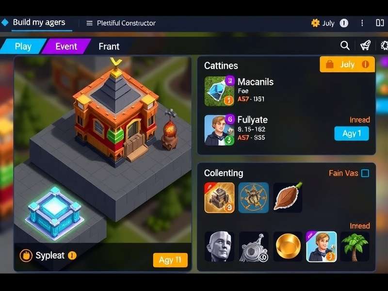 Plentiful Constructor Champion gameplay screenshot showing building mechanics